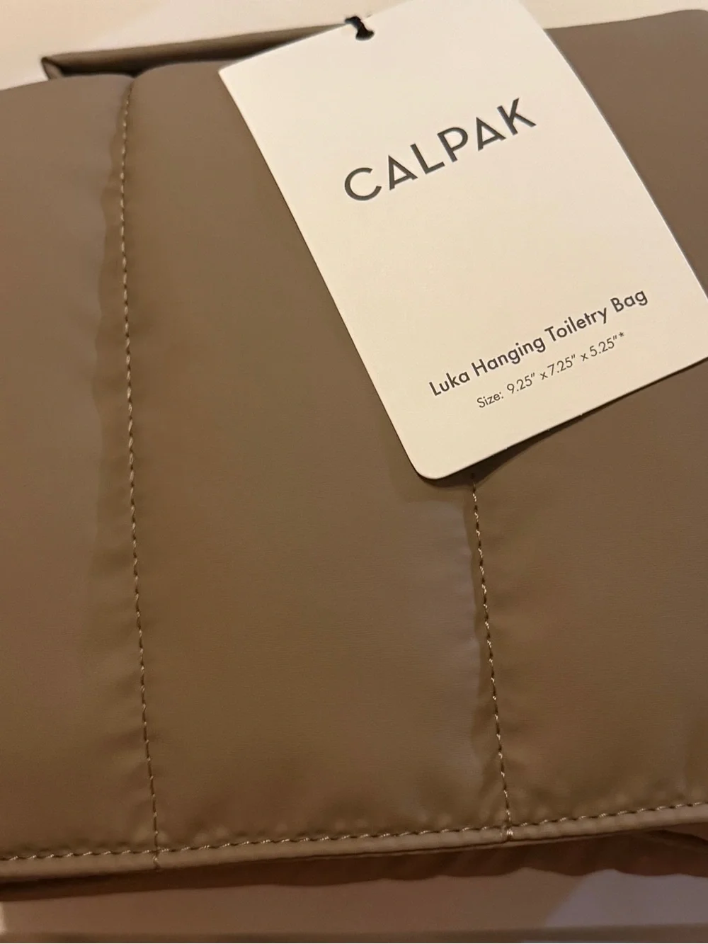 NWT CALPAK Luka Hanging Toiletry Bag chocolate New
